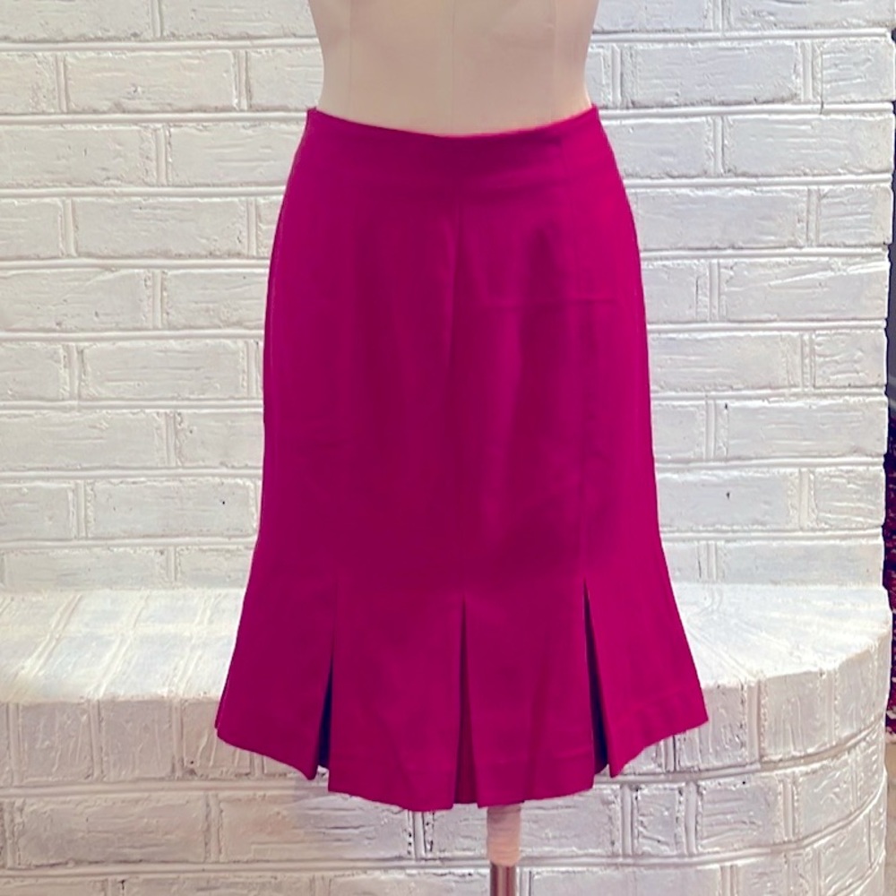 Neon pink Simon Chang vintage skirt, EUC, size 6.